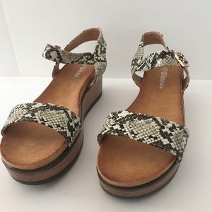Snake Print Sandals